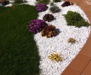 Мраморная крошка в ландшафтном дизайне