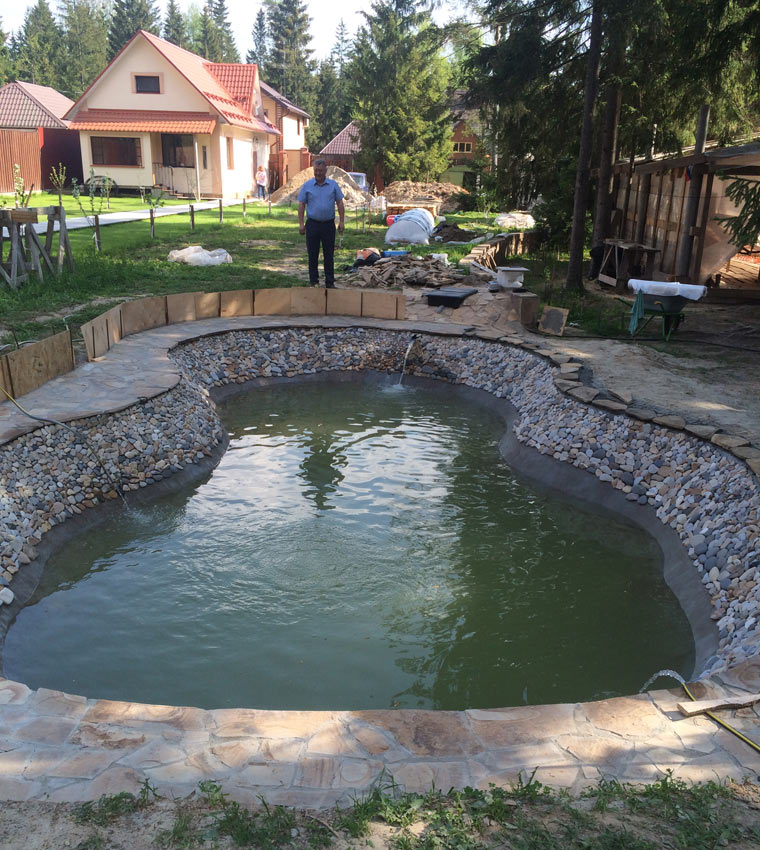 Пруд из бетона — практические советы